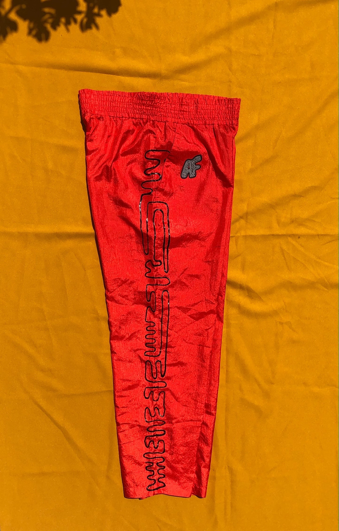 Shimmery Red Trousers