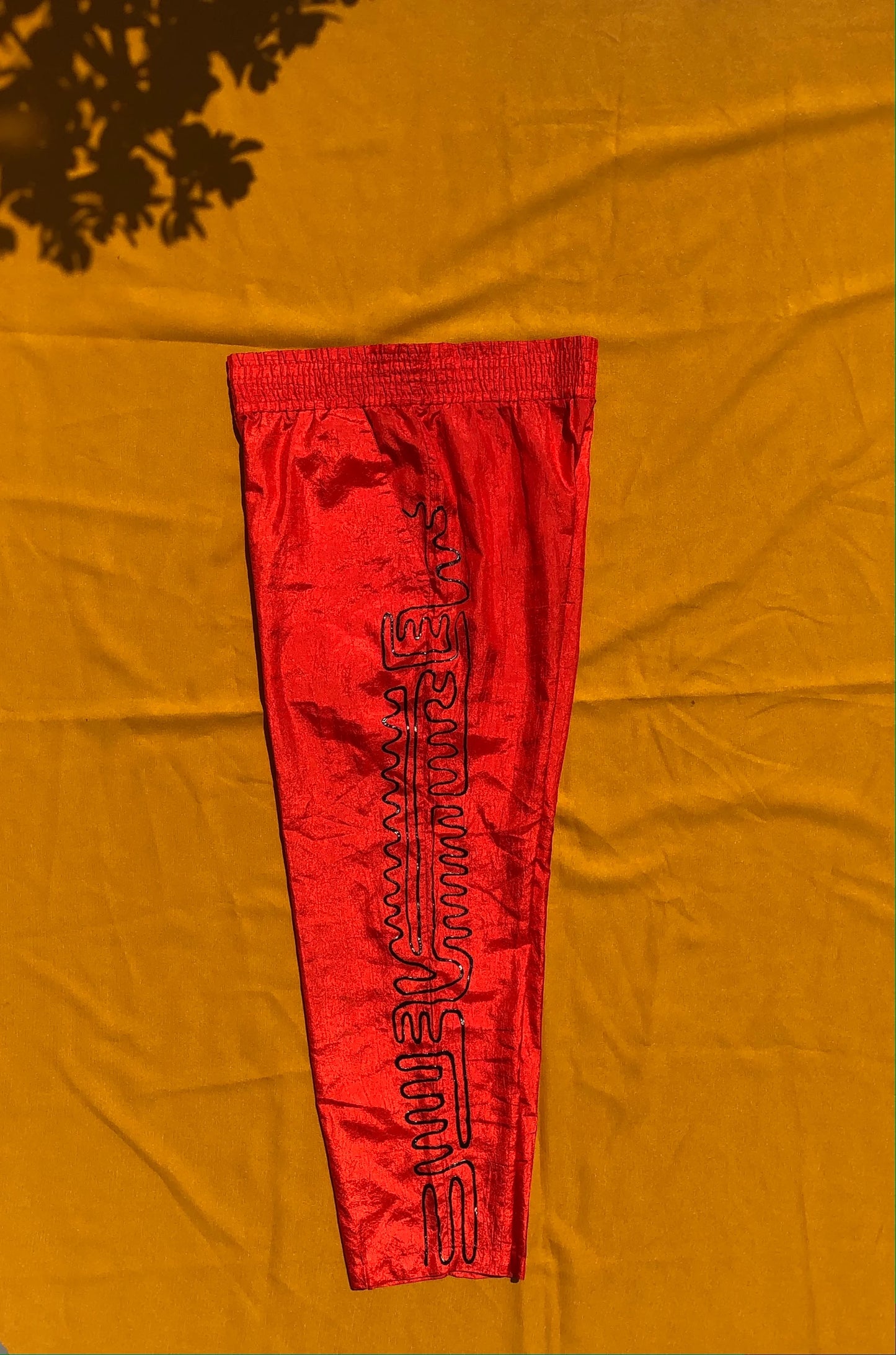 Shimmery Red Trousers