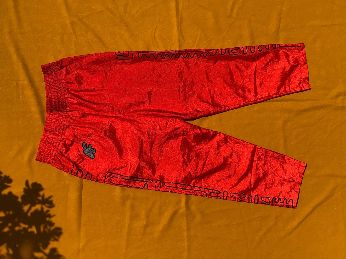 Shimmery Red Trousers