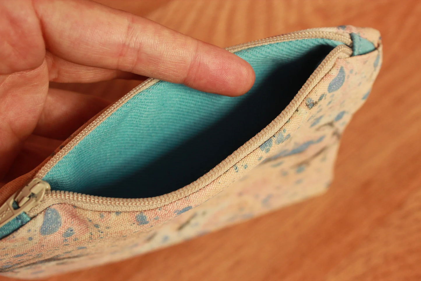 Speckled Clouds Small Marbled Pouch