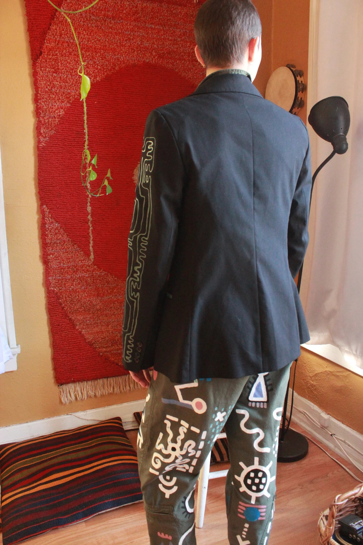 Circuit Board Black Blazer