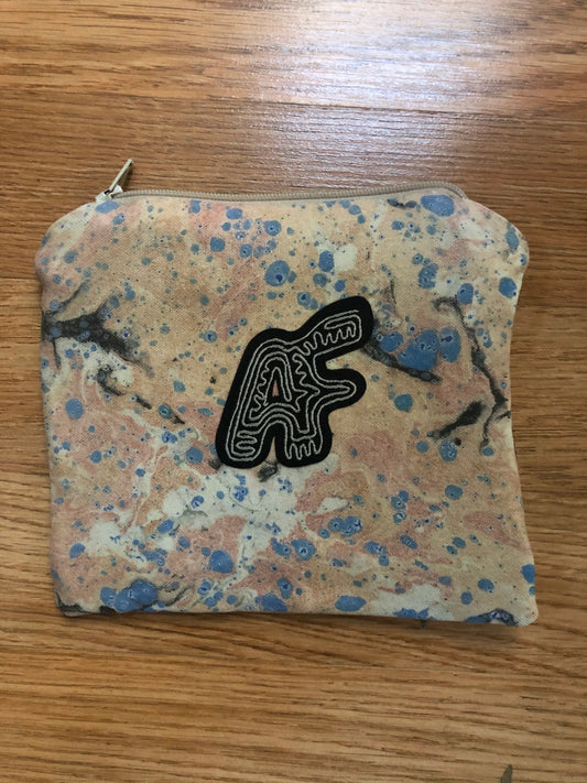 Speckled Clouds Small Marbled Pouch